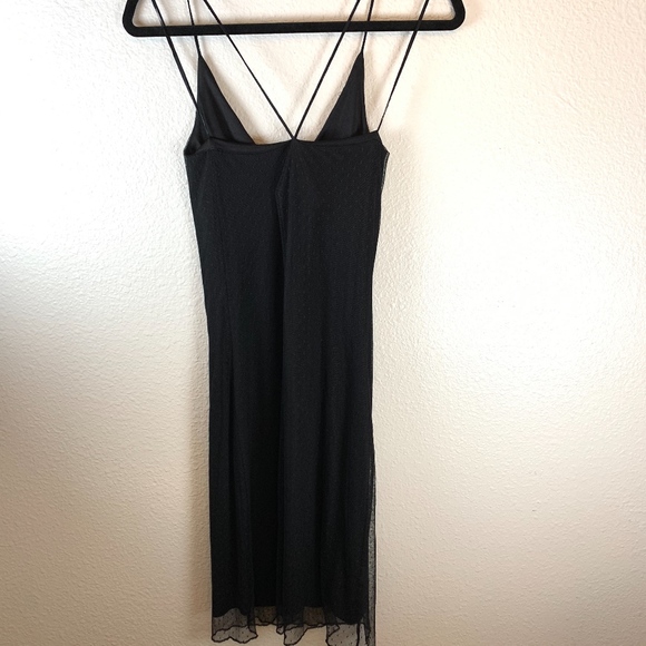 Ralph Lauren Black Slip Midi Dress Size Small - Picture 6 of 7